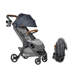 Ergobaby Cochecito Metro+ Deluxe Compacto: Gris Azul